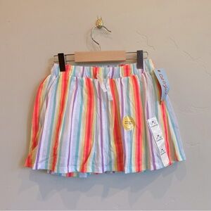 CAT & JACK Girls Rainbow Stripe Scooter Skort